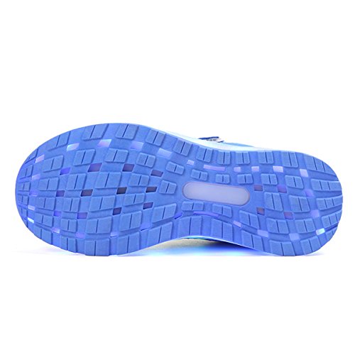 Axcer LED Zapatos Verano Ligero Transpirable Bajo 7 Colores USB Carga Luminosas Flash Deporte de Zapatillas con Luces Los Mejores Regalos para Niños Niñas Cumpleaños de Navidad Reyes Mango