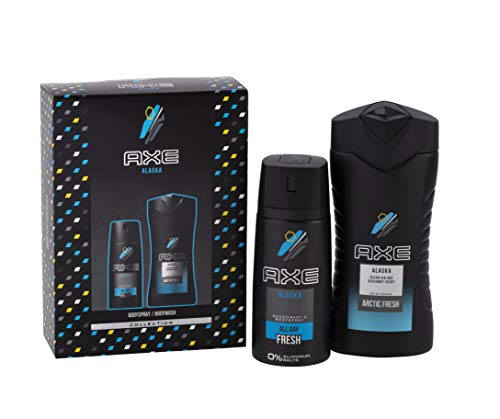 Axe Alaska - Set de regalo de gel de ducha (250 ml y desodorante en spray de 150 ml, 2 unidades)