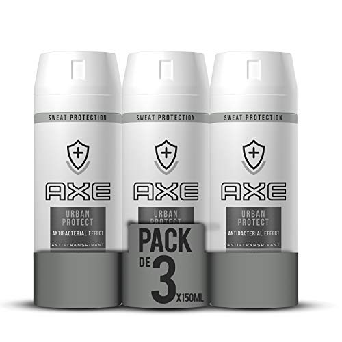 AXE Urban Advanced - Desodorante antitranspirante en Aerosol para hombre, 48 horas de protección, 150 ml, pack de 3