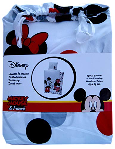 Aymax Minnie Disney - Juego de funda nórdica para cama individual