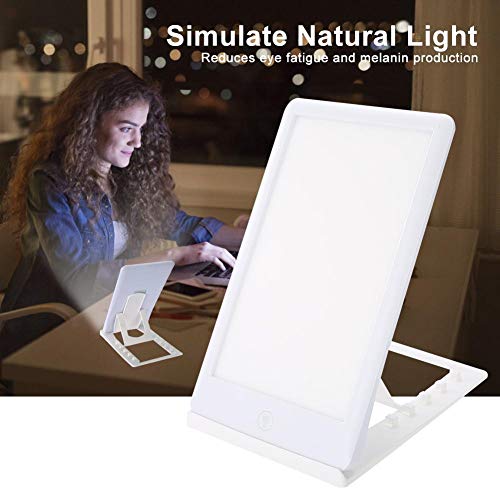 AYNEFY Lámpara de luz diurna con 3 colores de luz 32000 Lux Wellness – Lámpara de fototerapia contra depresión, presión de invierno, libre de rayos UV, control táctil
