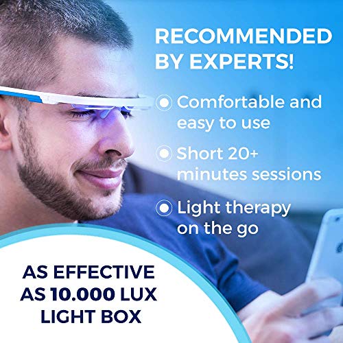 AYO: Duerme mejor, supera la descompensación horaria y aumenta tu energía! Gafas de terapia de luz premium completamente controladas por la aplicación goAYO.