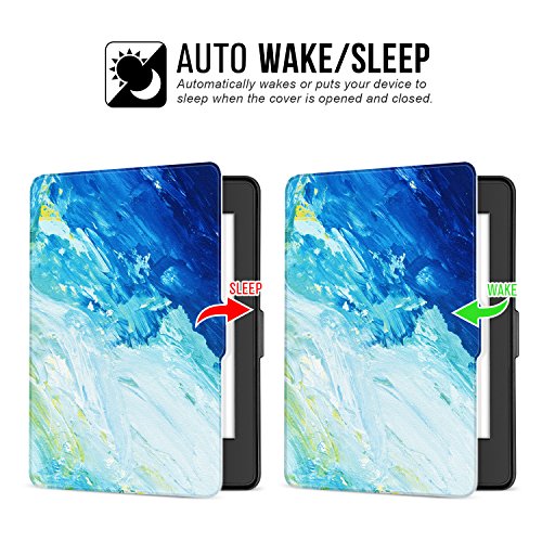 Ayotu Estuche de colores para las nuevas generaciones de Paperwhite anteriores a 2018 (No se ajusta a la 10ª generación de Paperwhite totalmente nueva) K5-09 The Oil Painting