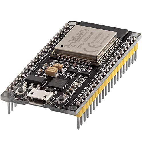 AZDelivery ESP32 ESP-WROOM-32 NodeMCU Modulo Wifi + Bluetooth Dev Kit C Placa de Desarrollo 2.4 GHz Dual Core con Chip CP2102 (modelo sucesor del ESP8266) con E-Book incluido!