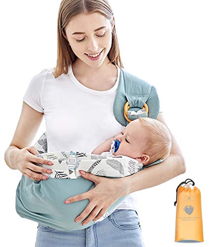 Azeekoom Mochila Portabebés Ergonómica, Mantas de Lactancia Fulares Portabebes con Cinturón de Fijación Big Pocket para Recién Nacidos Hasta Niños de 0 a 36 Meses