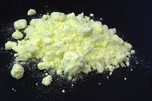 Azufre en polvo, azufre, min. 99,95% molido, muy puro, bajo porcentaje de sulfato, N° CAS: 7704-34-9, diferentes cantidades disponibles, 25,0kg, amarillo, 1
