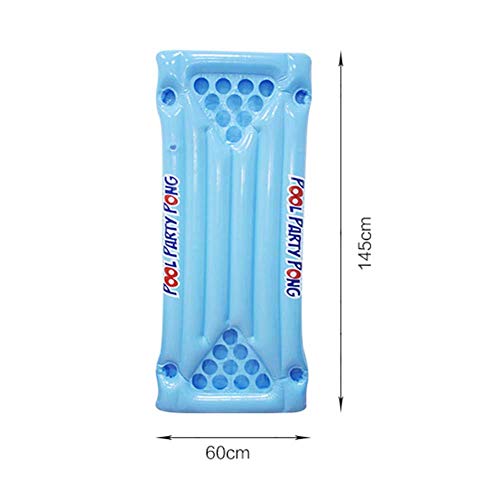 AZUOYI Gioco Galleggiante Fila, PVC Galleggiante Gonfiabile Fila Ping-Pong Gioco Gonfiabile Coppa Foro Galleggiante Fila Acqua Lettino Estivo Spiaggia Sedie A Sdraio Nuoto Giocattoli