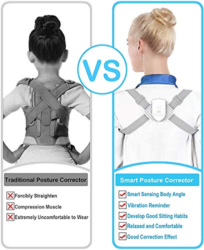 Babacom Corrector de Postura Espalda Hombro 8-16 años y Mujer Espalda Recta Soporte, Prevenir la miopía Faja Corregir Postura Sentado Enderezar Aliviar la Joroba