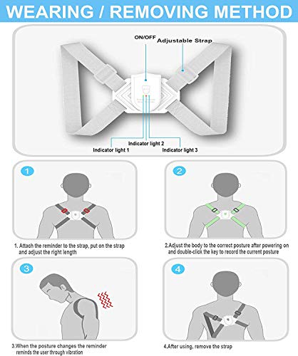 Babacom Corrector de Postura Espalda Hombro 8-16 años y Mujer Espalda Recta Soporte, Prevenir la miopía Faja Corregir Postura Sentado Enderezar Aliviar la Joroba