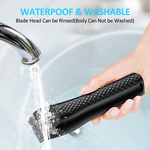 Babacom Maquina Cortar Pelo Profesional, Cortapelos Hombre Recargable Inalámbrico, Cortadora de Pelo Recortadora Barba Impermeable con Pantalla LED & 2 Peines Guía (4 Niveles Ajustable) para Familiar