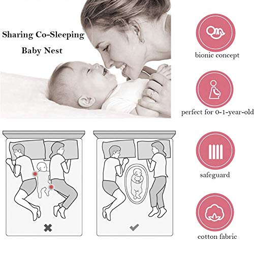 Babify Cuna nido con Trenza - Reductor de cuna para bebés