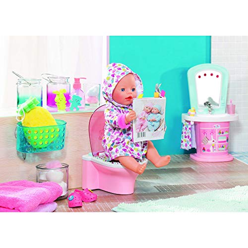 Baby Born Funny Toilet Doll Toilet - Accesorios para muñecas (Doll Toilet, 3 año(s), Rosa, Color Blanco, Chica, 43 cm, CE)