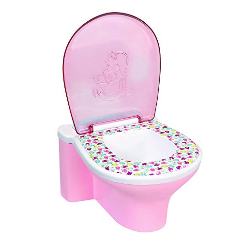 Baby Born Funny Toilet Doll Toilet - Accesorios para muñecas (Doll Toilet, 3 año(s), Rosa, Color Blanco, Chica, 43 cm, CE)