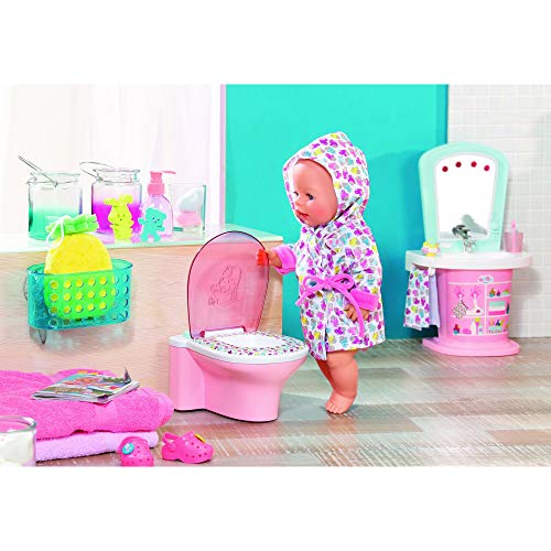 Baby Born Funny Toilet Doll Toilet - Accesorios para muñecas (Doll Toilet, 3 año(s), Rosa, Color Blanco, Chica, 43 cm, CE)
