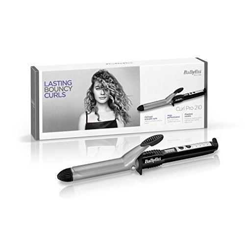 BaByliss 2287BU - Pinza rizadora, 25 mm de barril, color negro y gris