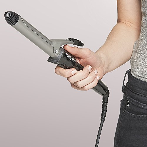 BaByliss 2287BU - Pinza rizadora, 25 mm de barril, color negro y gris