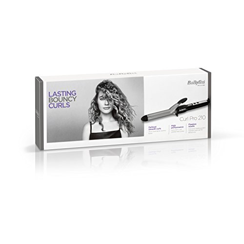 BaByliss 2287BU - Pinza rizadora, 25 mm de barril, color negro y gris