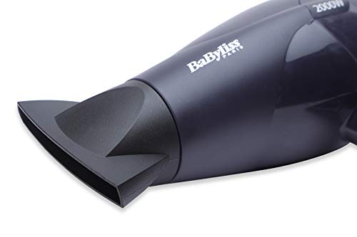 BaByliss Compact Dryer D212E - Secador de viaje 2000 W, 2 velocidades/temperaturas, aire frío, diseño pequeño y compacto
