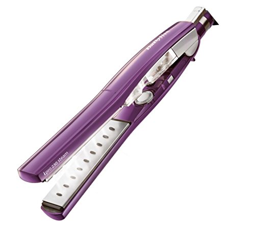 BaByliss iPro 230 - Plancha de vapor para cabello, color púrpura