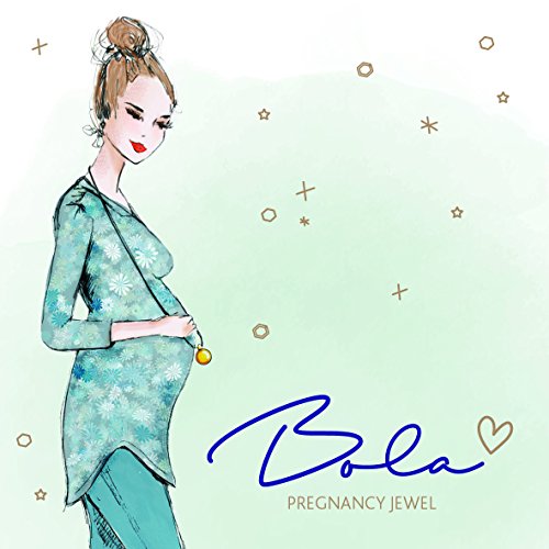 Babylonia - Colgante con bola para embarazadas, diseño de"love", color rojo