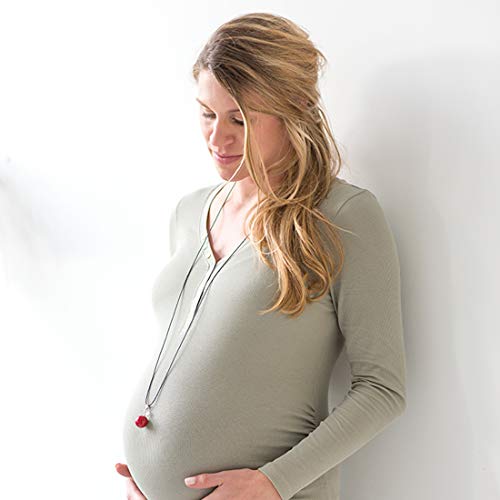 Babylonia - Colgante con bola para embarazadas, diseño de"love", color rojo