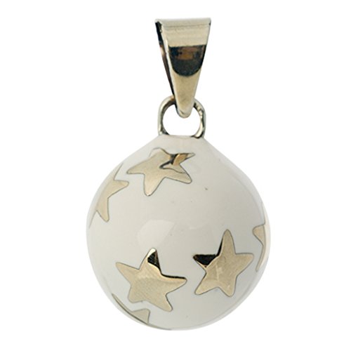 Babylonia - Colgante de bola para embarazada, color blanco