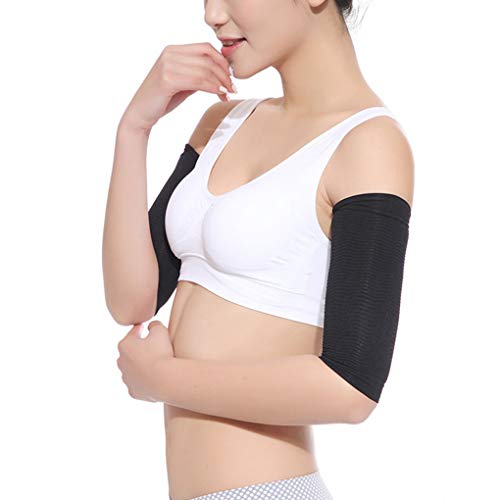 babysbreath17 1 par de pérdida de Peso del Brazo 420D modelador de Grasa Buster Brazo Que Adelgazan Mangas Ajustadas masajeador de compresión del Brazo Negro 23cm, 9cm, 7.5cm