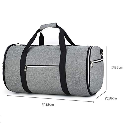 Backpack Bolsa de Lona multifunción,Bolsa de Deporte al Aire Libre Impermeable de un Hombro,Bolsa de Traje Plegable Antiarrugas de Negocios