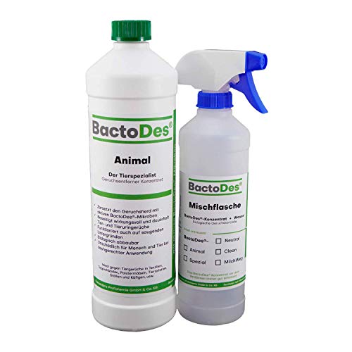 BactoDes Animal Animal Concentrate Odor Remover El limpiador probiótico neutraliza biológicamente los olores de mascotas, gatos, perros, etc.