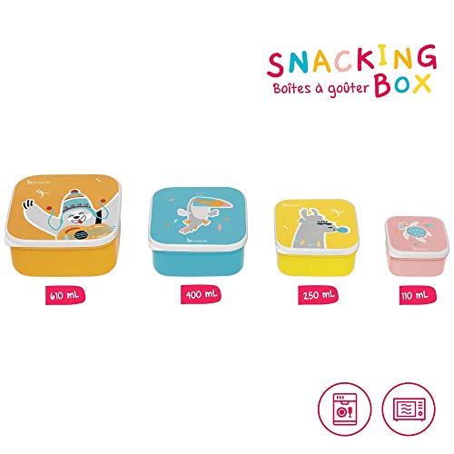 Badabulle B005800 - Badabulle snacking box fiambreras de merienda, unisex