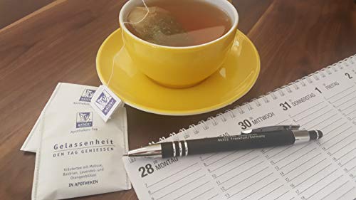 BADERs Apotheken-Tee Gelassenheit. BADERs farmacias té serenidad lavanda valeriana bálsamo. Disfruta el día, duerme bien por la noche. 20 bolsas filtrantes