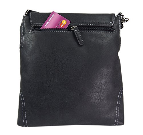 Bag Street Bolso de Hombro para Mujer Negro Grande