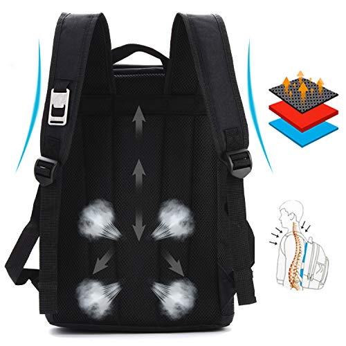 Bageek Mochila Nevera Mochila Termica Porta Alimentos De Refrigeración Lsotermica Aislado Resistente Al Agua Portátil Mochila De Refrigeración Suave para La Playa/Picnic/Día De Campo/Barbacoa (Negro)