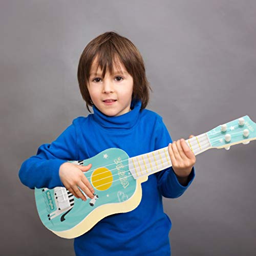 Baipin Guitarra para Niños, Guitarra de Juguete, 4 Cuerdas, Juguete Lindo del Instrumento para el Juego Temprano de la Educación del Bebé Niño y Niña