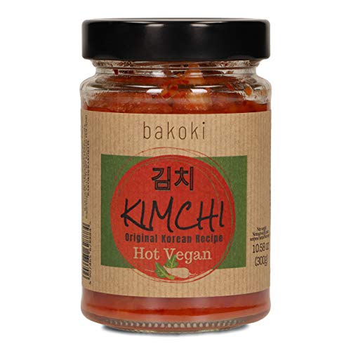 Bakoki® Premium KIMCHI Hot VEGAN, Receta Coreana Original, sabor fuerte (2 x 300g)