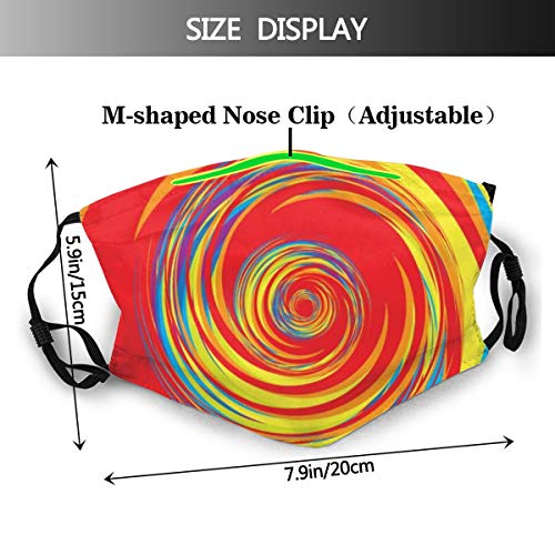 Balacla Psicodélico colorido Abstracto con filtro de impresión cubierta cara lavable mujer paño poliéster polvo reutilizable boca Bandana cuello polainas