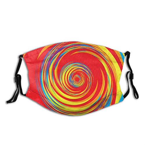 Balacla Psicodélico colorido Abstracto con filtro de impresión cubierta cara lavable mujer paño poliéster polvo reutilizable boca Bandana cuello polainas