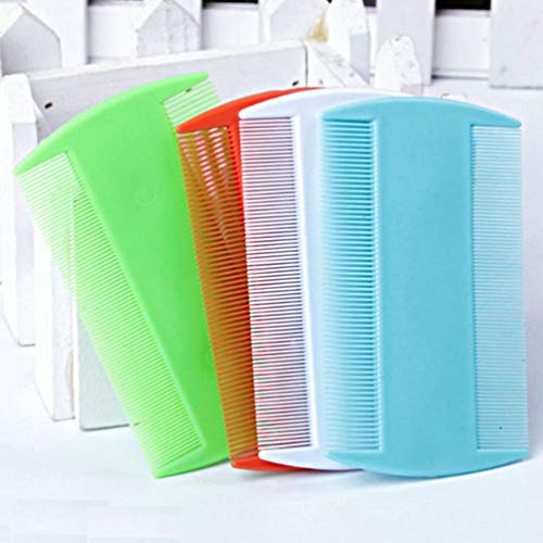Balacoo 5pcs peines para piojos de pulgas peines para el Cabello para Mascotas Remedios de Salud de Doble Cara garrapatas repelentes Perros Gatos (Color Mixto)