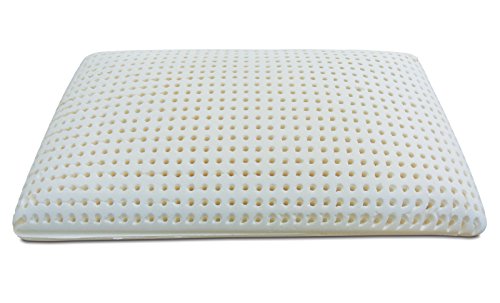 Baldiflex Pack de 2 Almohadas de Látex Perforada Modelo Jabón 70x40 Massage Ultra Transpirable Funda 100% Aloe Vera Extraíble y Lavable
