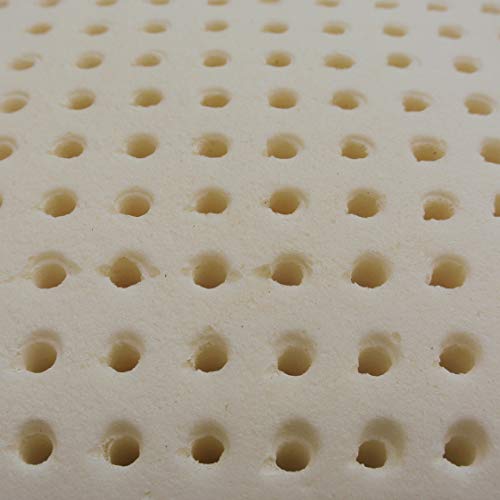 Baldiflex Pack de 2 Almohadas de Látex Perforada Modelo Jabón 70x40 Massage Ultra Transpirable Funda 100% Aloe Vera Extraíble y Lavable