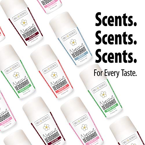Bali Secrets Desodorante Natural- Orgánico y Vegano- Para Mujeres y Hombres- Frescura Todo el Día- Protección Confiable y Duradera- 2.4 fl.oz/75ml Aroma: Esencia Original