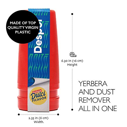 BALIBETOV Despolvillador para Yerba Mate I Accesorio para Calabaza Mate I Yerbera Separa polvillo de la Yerba I Reduce Acidez (Rojo)