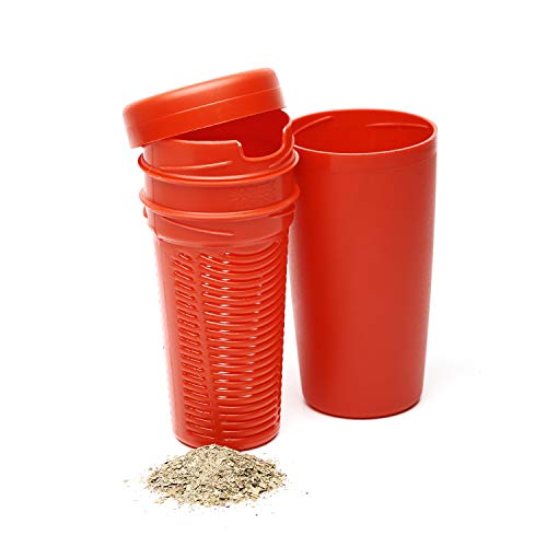 BALIBETOV Despolvillador para Yerba Mate I Accesorio para Calabaza Mate I Yerbera Separa polvillo de la Yerba I Reduce Acidez (Rojo)