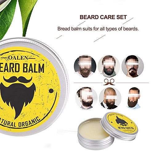 Bálsamo de barba premium fuerte cera de bigote acondicionador de barba profunda natural orgánico barba suavizante para el cuidado del cabello y crecimiento