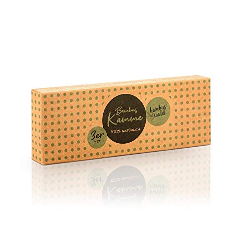 bambuswald© Peine ecológico de 100% bambú - para mujeres hombres niños - para cabello y barba ǀ Peine de madera Peine natural con mango ǀ Peine de bolsillo para viajes