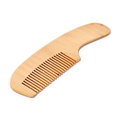 bambuswald© Peine ecológico de 100% bambú - para mujeres hombres niños - para cabello y barba ǀ Peine de madera Peine natural con mango ǀ Peine de bolsillo para viajes