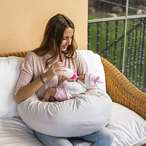 Bamibi® Almohada Embarazada y Cojín Interno Multifuncional, Cojín Lactancia Bebé, Cama Nido Bebé. Fundas de Algodón, Relleno de Poliéster. Protector Cuna, Lavable