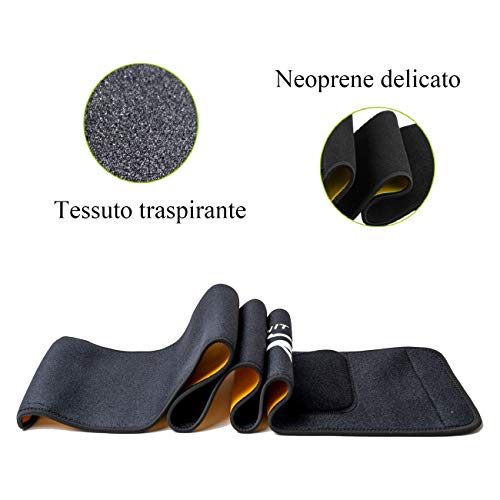 Banda abdominal adelgazante quema grasa One Hit KO OHKO banda lumbar adelgazar rápidamente. Fat Burner - Cinturón de gimnasio para hombre y mujer Faja Cardio Soporte Espalda