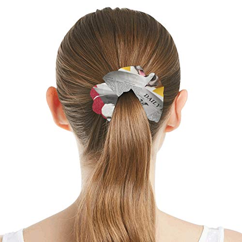 Bandas elásticas para el cabello Periódico o revista para leer perros Lazos para el cabello Bandas elásticas Bandas para el cabello para atar Perfectas para cabello grueso Bandas para el cabello para