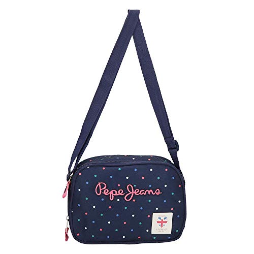 Bandolera Pepe Jeans Molly Dos Compartimentos, Azul, 23 x 17 x 8 cm
